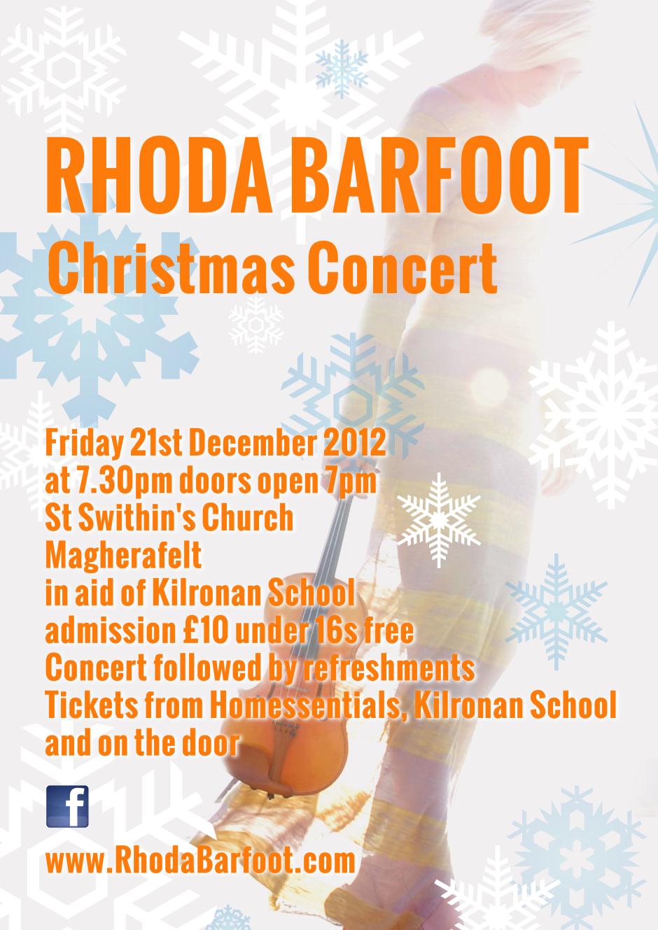 Christmas Concert 2012 Poster Magherafelt