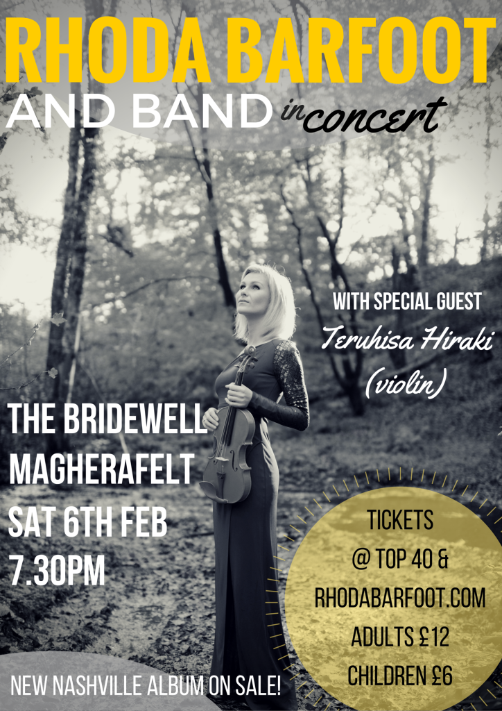 Poster Magherafelt Bridewell Concert 6th Feb 2016